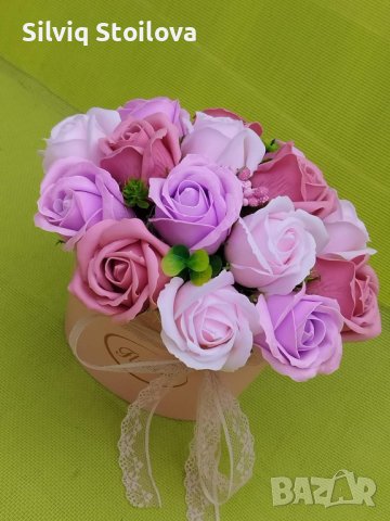 Луксозна кутия със сапунени рози, снимка 7 - Подаръци за жени - 38515639