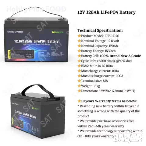 LiFePo4 акумулатори 12V, снимка 15 - Къмпинг осветление - 51393141