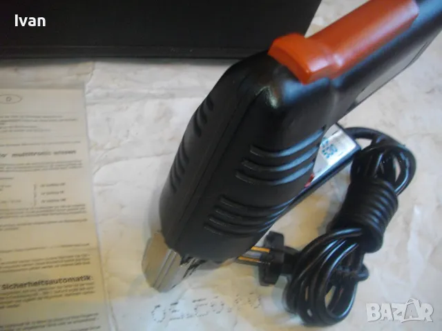 Масивен Електрически ТАКЕР Дърводелски за скоби 8-18мм Старо качество ФРГ ESCO Multitronic Typ S30, снимка 10 - Други инструменти - 47341783