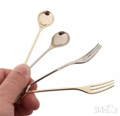 Лъжичка / Виличка за кафе - красива, разнообразна, снимка 4 - Прибори за хранене, готвене и сервиране - 28007548