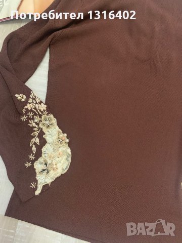 Ефектна блуза нова с етикет, р-р L, снимка 7 - Блузи с дълъг ръкав и пуловери - 27426503