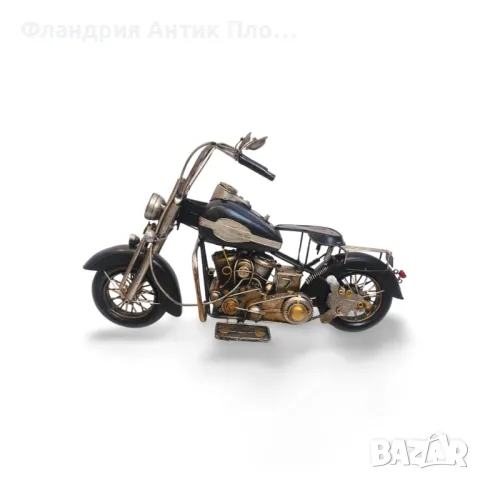 Метална декорация - Черен мотоциклет, снимка 5 - Декорация за дома - 47956824