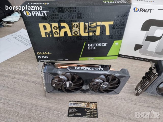 Чисто нова видеокарта Palit GeForce GTX 1660 Dual OC 6GB GDDR5