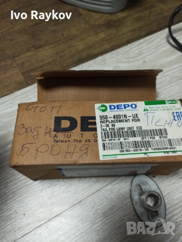 Задни светлини за мъгла за Peugeot 206 Hatchback , 550-4001N-UE, снимка 2 - Части - 52021452