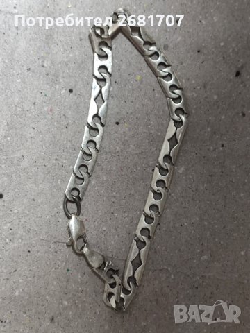 Сребърна гривна , снимка 2 - Колиета, медальони, синджири - 39624569