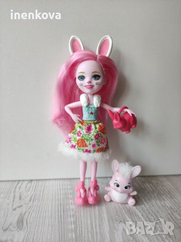 Кукла зайче с любимец  Енчантималс Enchantimals  13лв., снимка 2 - Кукли - 37446440