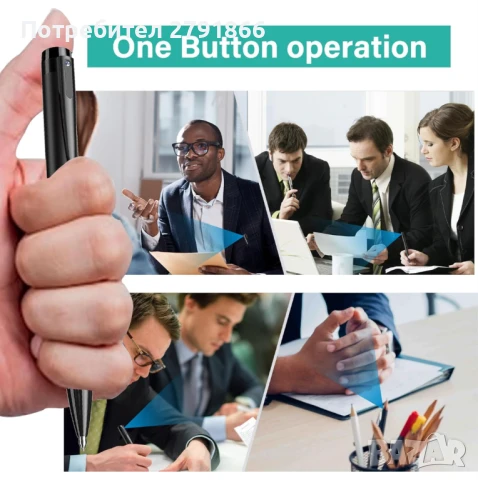 64GB Шпионска камера Скрита камера Камера с писалка Ultra HD1080P, снимка 4 - Камери - 50497968