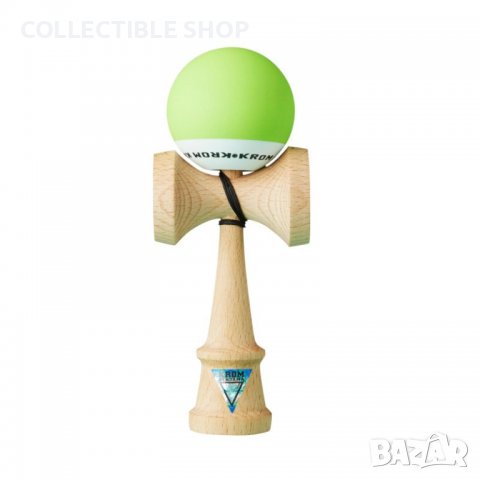 Кендама Krom Pop Light Green Гумена Боя Буково Дърво, снимка 3 - Други игри - 38089600