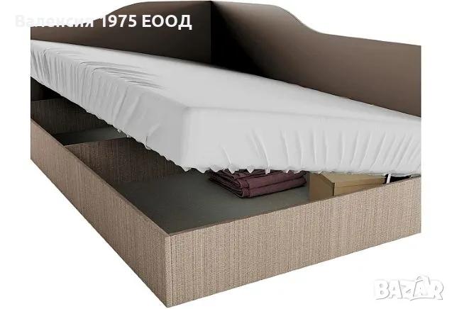 Легло персон и половина с механизъм Сити 2009 дъб артисан или комбинация мока и лате, снимка 7 - Спални и легла - 47352778