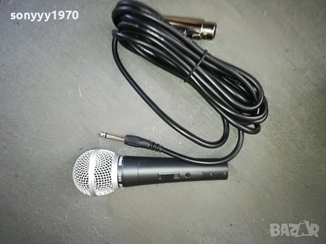 shure sm58+cable 1005221039, снимка 2 - Микрофони - 36712164