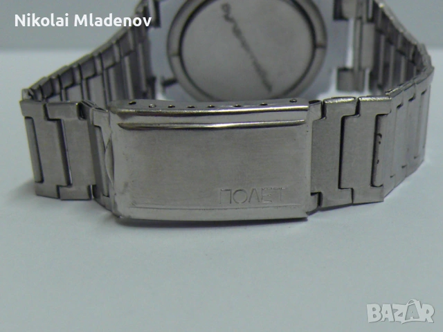 Съветски Полет/POLJOT Мъжки ръчен часовник, работещ! С дата, снимка 11 - Мъжки - 53067026