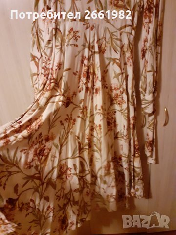 Разкошна дълга маркова рокля на цветя - НМ , снимка 1 - Рокли - 33374900