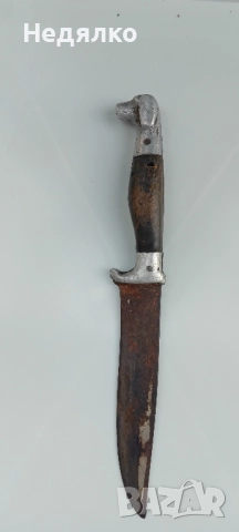 Стар ловджийски нож,колекционерски, снимка 2 - Ножове - 51631098