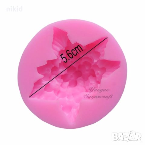 Люляк хортензия силиконов молд форма декорация торта фондан шоколад и др., снимка 2 - Форми - 26302567