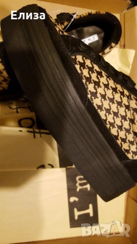 сникърски на платфома от естествена кожа/велур пепит Sixty Seven outsider, снимка 5 - Кецове - 34741451