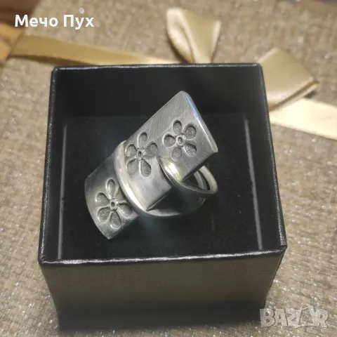 Сребърен пръстен (251), снимка 5 - Пръстени - 48213891