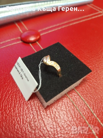 Златен пръстен 2,12гр 14к, снимка 3 - Пръстени - 53594091