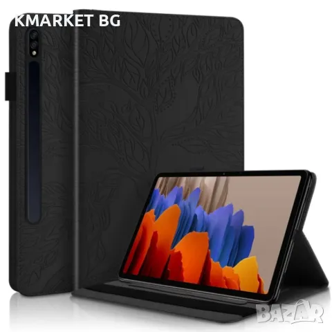 Samsung Galaxy Tab S9+Life Tree Series Кожен Калъф и Протектор, снимка 2 - Калъфи, кейсове - 48241616