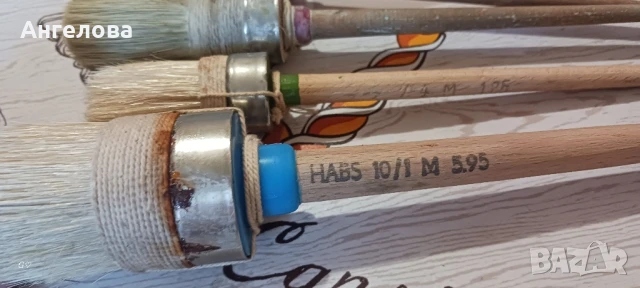 Големи кръгли четки, снимка 2 - Антикварни и старинни предмети - 50668075