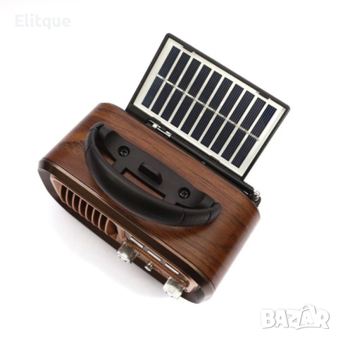 Соларно ретро радио Golon RX-BT628S – Gold с Bluetooth, снимка 8 - Друга електроника - 53109227