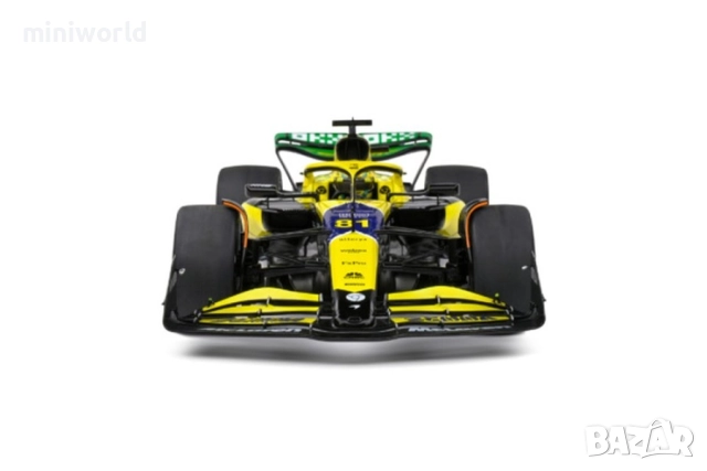 McLaren F1 Team MCL38 n.81 Monaco GP 2024 Oscar Piastri - мащаб 1:18 на Solido моделът е нов в кутия, снимка 7 - Колекции - 52804743