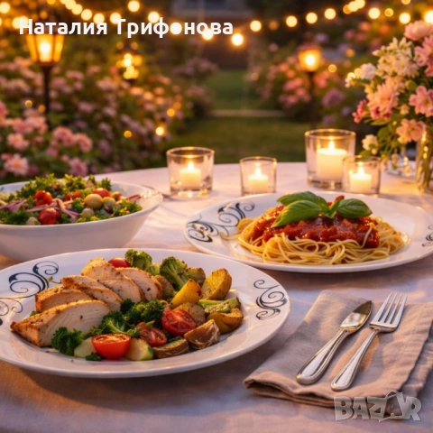 Комплект чинии 24 части с елегантен винтидж дизайн – Възвишен стил за всяка трапеза