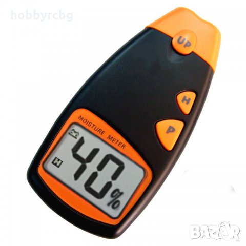Цифров 4-иглен влагомер за дърво с обхват 5-40%, снимка 1