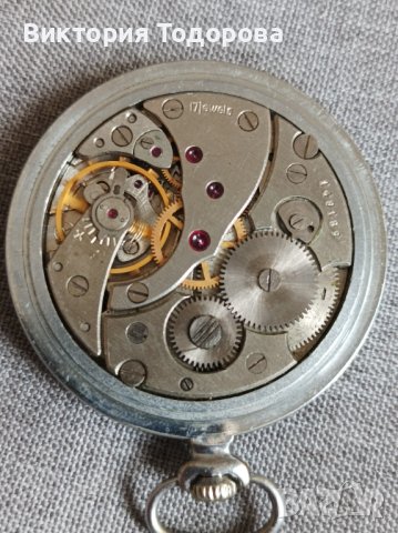 Рядък джобен часовник Молния Corsar, снимка 7 - Антикварни и старинни предмети - 40493651