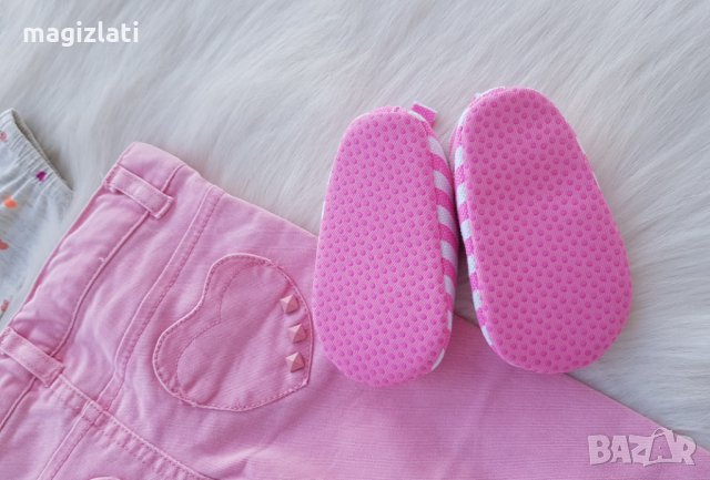 Дънки блузка и буйки за бебе 6 месеца , снимка 9 - Комплекти за бебе - 35292988