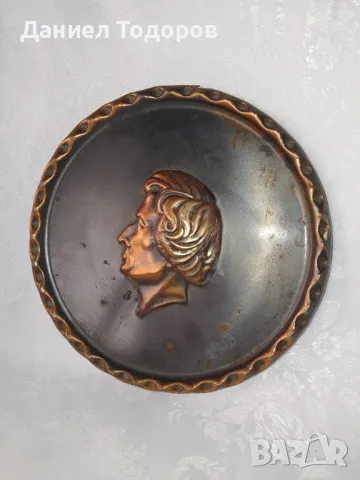 Стара Метална  Декоративна Картина , Медно Пано, снимка 2 - Картини - 47346393