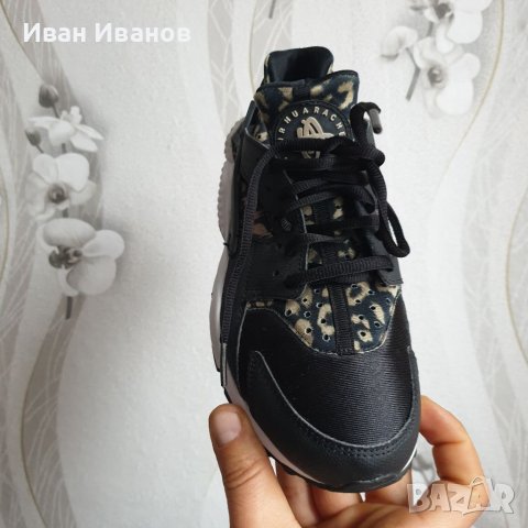 маратонки  Nike Air Huarache  Leopard Print  номер 37,5-38, снимка 5 - Маратонки - 39773789