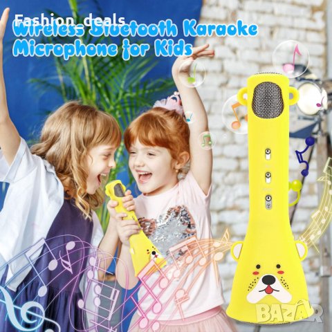 Нов безжичен караоке микрофон за деца Забавен плейър говорител забавен, снимка 6 - Образователни игри - 33681696