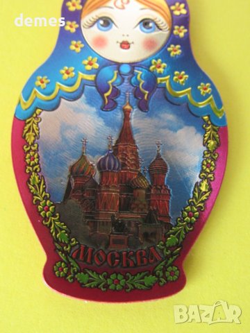 Автентичен стерео магнит-матрьошка от Русия, снимка 4 - Колекции - 44019109