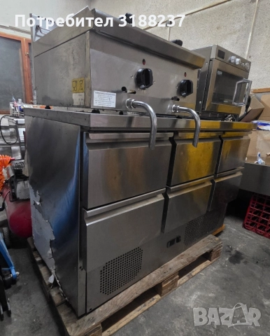 Нова! Немска хладилна маса с 6 чекмеджета, снимка 6 - Хладилни витрини и фризери - 52293515