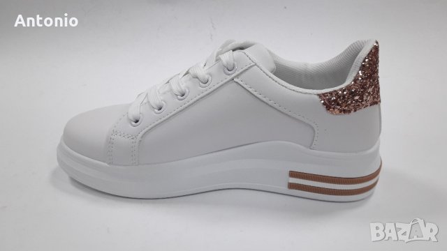 дамски спортни обувки 2756 в бяло, снимка 3 - Дамски ежедневни обувки - 34602278