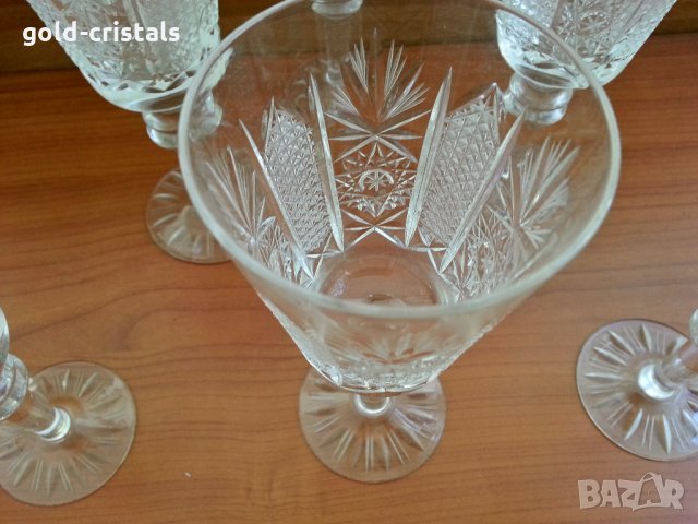 кристални чаши Ропотамо , снимка 4 - Антикварни и старинни предмети - 27821229