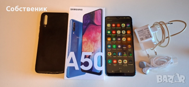 samsung a50 sm-a505fn/ds телефон смартфон кабел адаптер зарядно