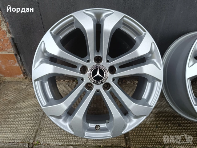 ОРИГИНАЛНИ джанти 17 ' цола 5x112 МЕРЦЕДЕС / MERCEDES BENZ ET36 7,5J 66,6, снимка 8 - Гуми и джанти - 53521977