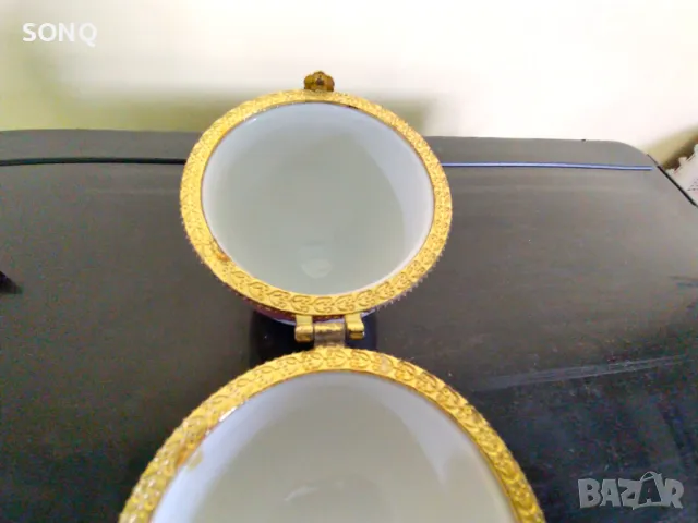 Порцеланово Яйце-Кутия за Бижута-Лимож №3, снимка 6 - Антикварни и старинни предмети - 47786826