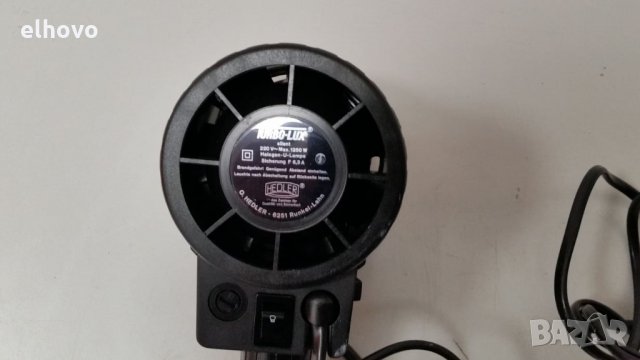 Фото лампа Hedler Turbo-Lux-Profi 220V Max 1250 Watt Halogen, снимка 3 - Светкавици, студийно осветление - 27795938