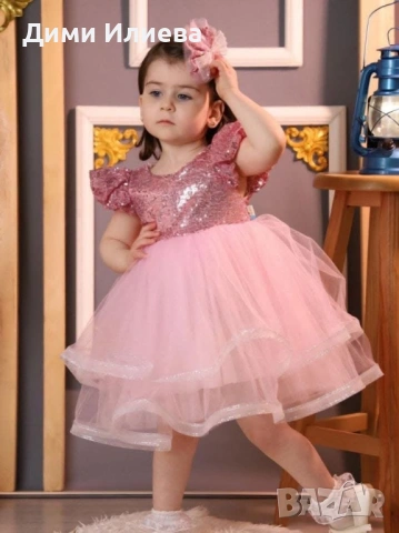 Детска рокля с тюл 