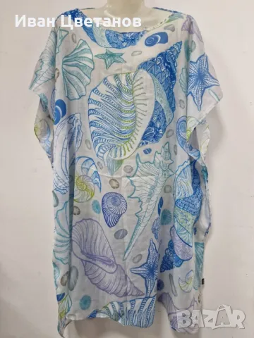 Плажна туника от 100% памук – Стил и комфорт за лятото, снимка 4 - Туники - 50036667