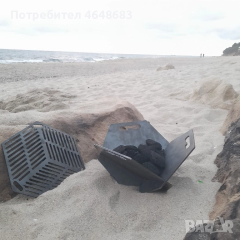 Преносим барбекю-огън, снимка 2 - Барбекюта - 52381758