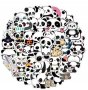 50 бр панда самозалепващи лепенки стикери за украса декор картонена торта, снимка 1