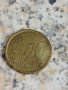 Монета Espana 20 Euro Cent 1999 Servantes. Испания 20 евро цента 1999 Сервантес, снимка 2