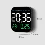 Цифров стенен часовник 7" LED с дистанционно управление, снимка 1