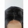 Средна дължина чуплива тъмнокестенява перука на кичури Далия, снимка 5
