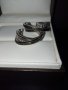 "Emporio Armani "оригинал масивни сребърни обеци с циркони , снимка 1 - Обеци - 39426874