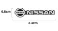 Нови алуминиеви емблеми ”NISSAN” - 33 мм. / 8 мм., снимка 3