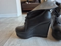 дамски боти на платформа естествена кожа нови, снимка 3